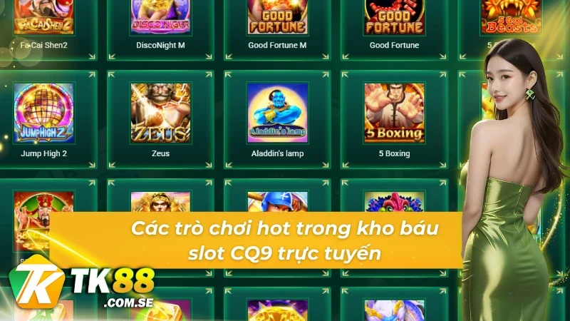 Những vòng quay may mắn ăn khách tại sảnh game slot CQ9  