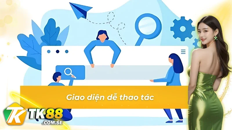 Giao diện của game slot MG Slot dễ thao tác